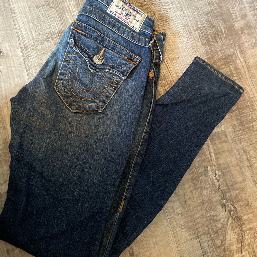 True Religion Dark Blue Skinny Jeans